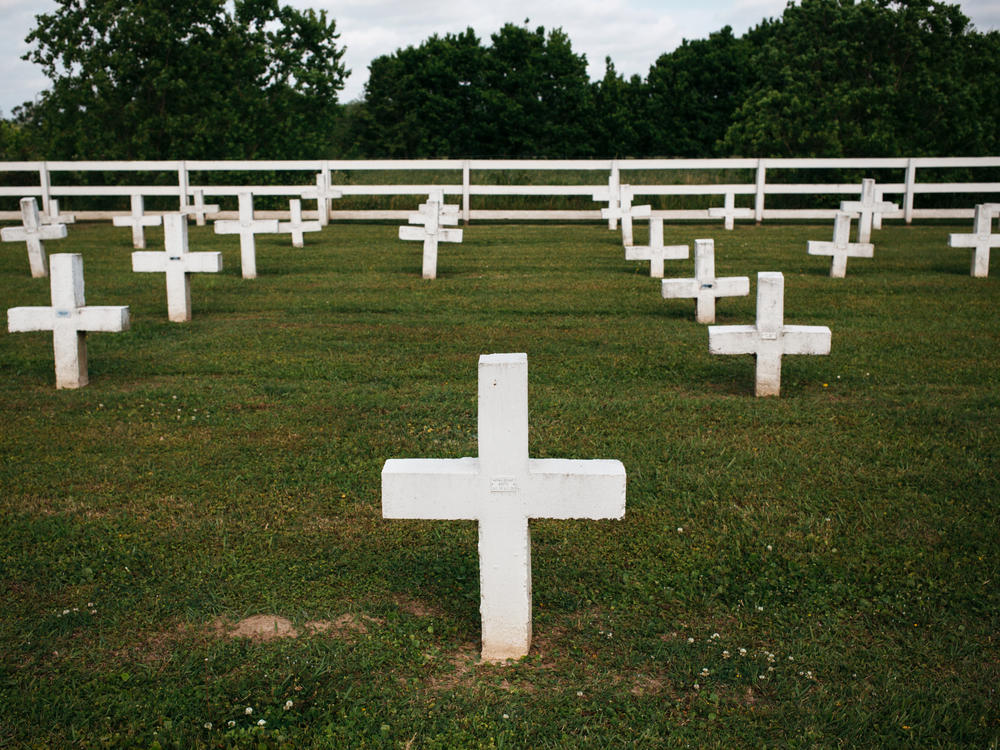 The cemetery at the Louisiana State Penitentiary, also known as Angola, is for prisoners who don't have families that can give them a burial. Hospice began at Angola in 1997, when 85% of inmates were serving life sentences.