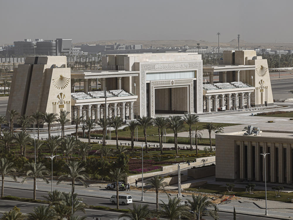 A picture of the New Administrative Capital megaproject. It's one of Egypt's massive construction projects that's part of the president's economic vision.