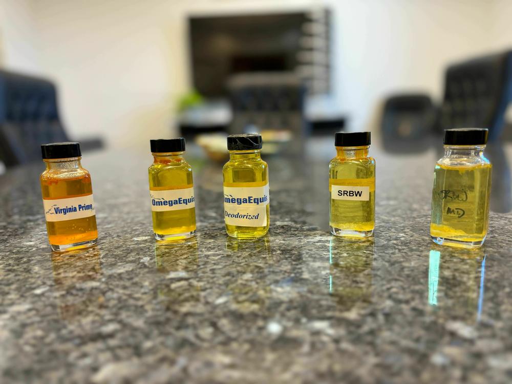 Omega Protein uses menhaden to make a variety of fish oil products at its facility in Reedville, Virginia.