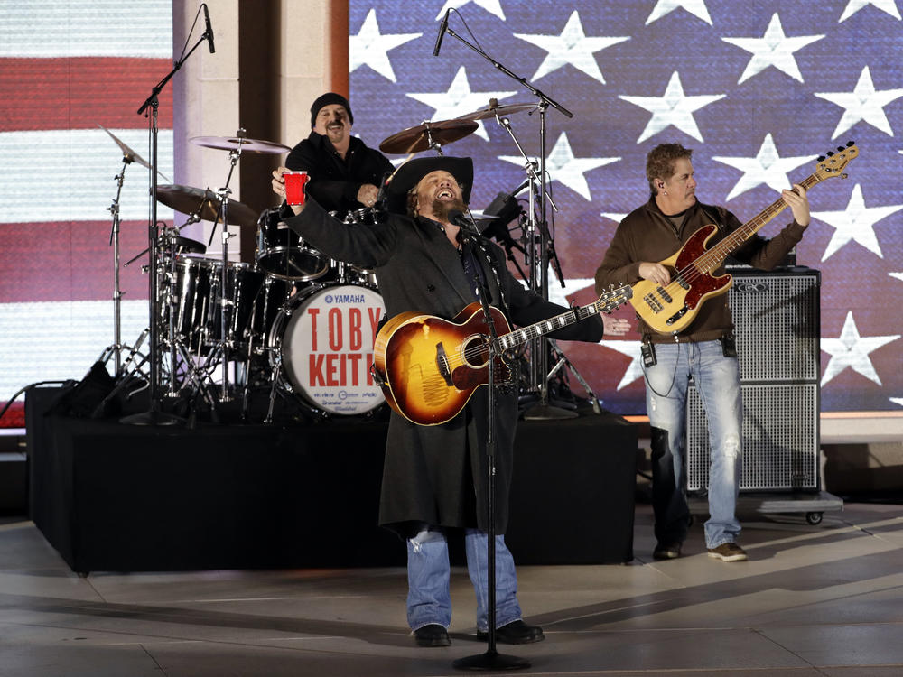 In this file photo, Toby Keith performs at a pre-Inaugural 