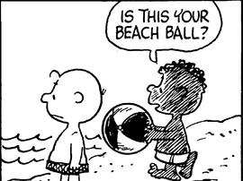 Frankin's first appearance in the <em>Peanuts</em> comic strip in 1968.