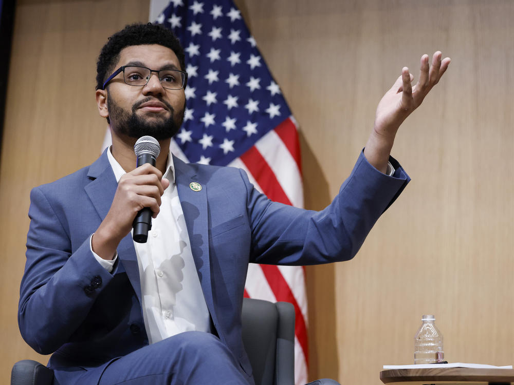 Rep. Maxwell Frost, D-Fla., is among the members using Spanglish — meaning a mix of English and Spanish — to communicate with constituents.