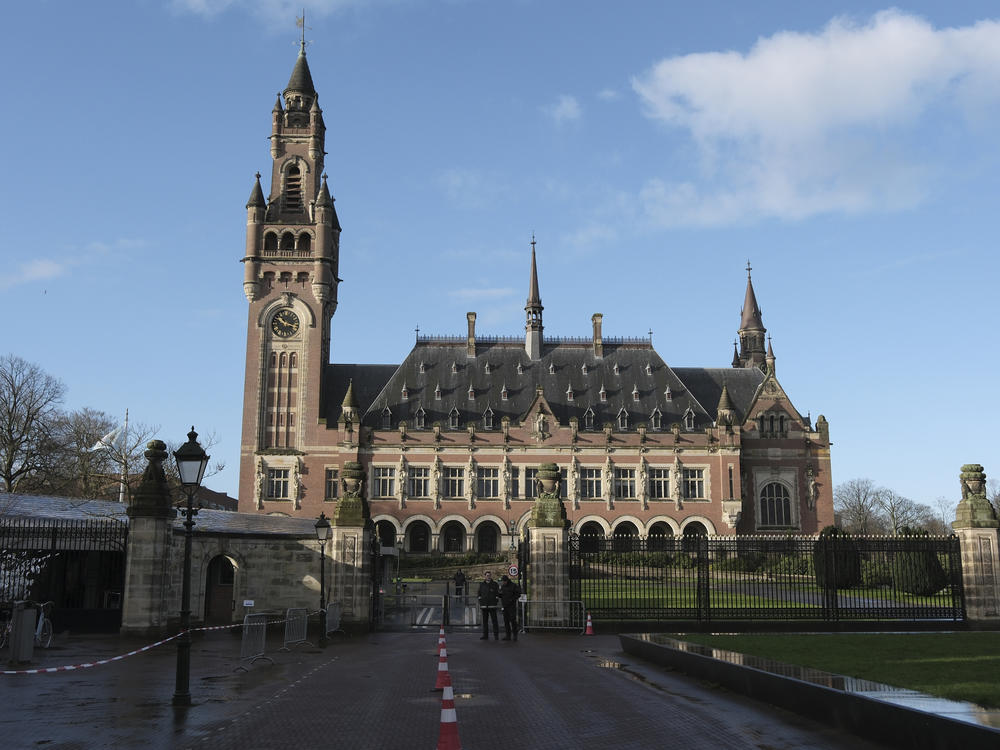 A view of the Peace Palace, which houses the International Court of Justice, or World Court, in The Hague, Netherlands, on Jan. 26, 2024.
