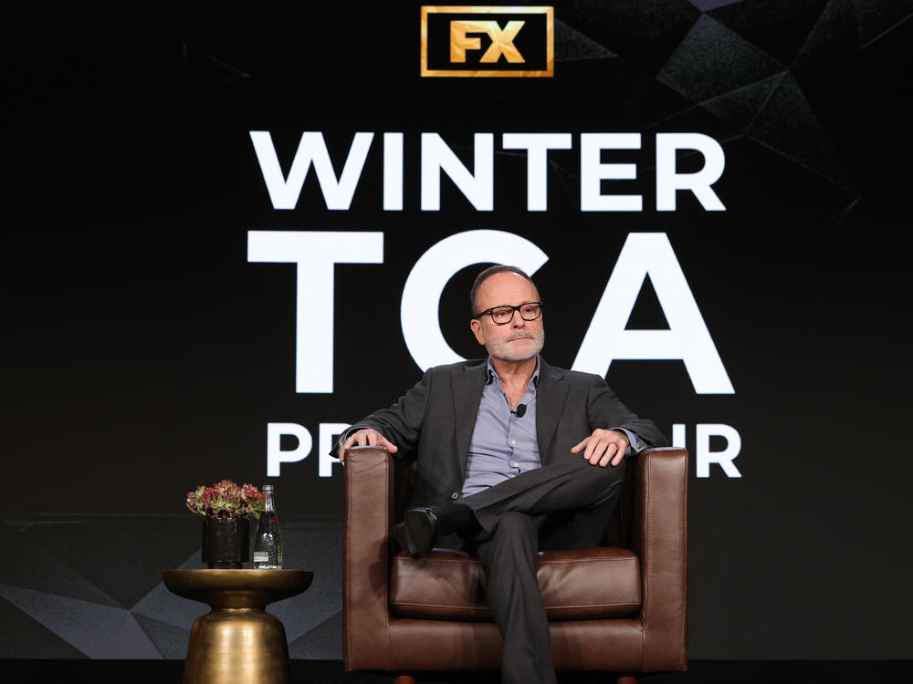John Landgraf, chairman of FX Content & FX Productions, speaks at the 2024 Winter TCA press tour.