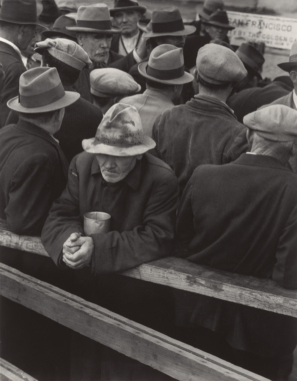 Dorothea Lange, <em>White Angel Breadline, San Francisco, California,</em> 1933, gelatin silver print