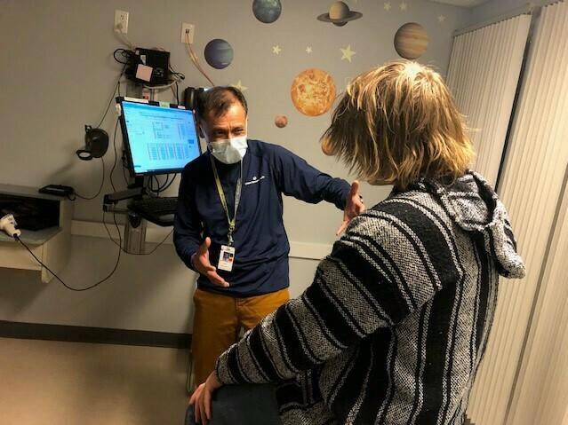 As part of his pediatric practice, Dr. Safdar Medina treats opioid use disorder. During a recent appointment at a clinic in Uxbridge, Mass., Medina switched a teenage patient's buprenorphine prescription to an injectable form and checked in about his school and social life.