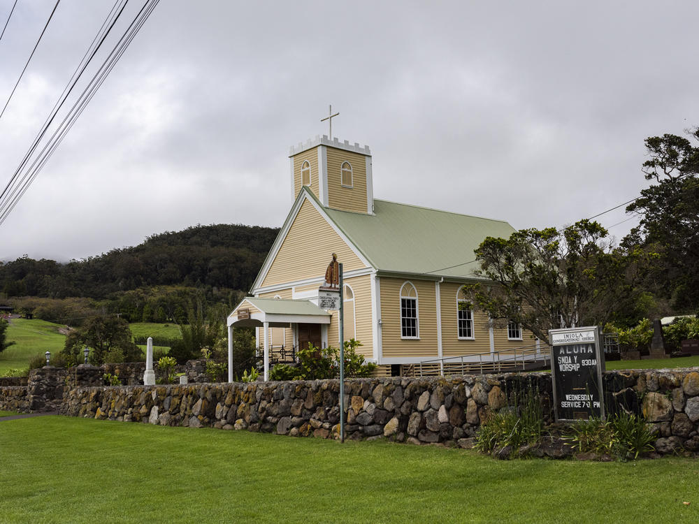 Imiola Congregational Church in Waimea. The median household income on Hawaii's Big Island is around $74,000, according to county data.