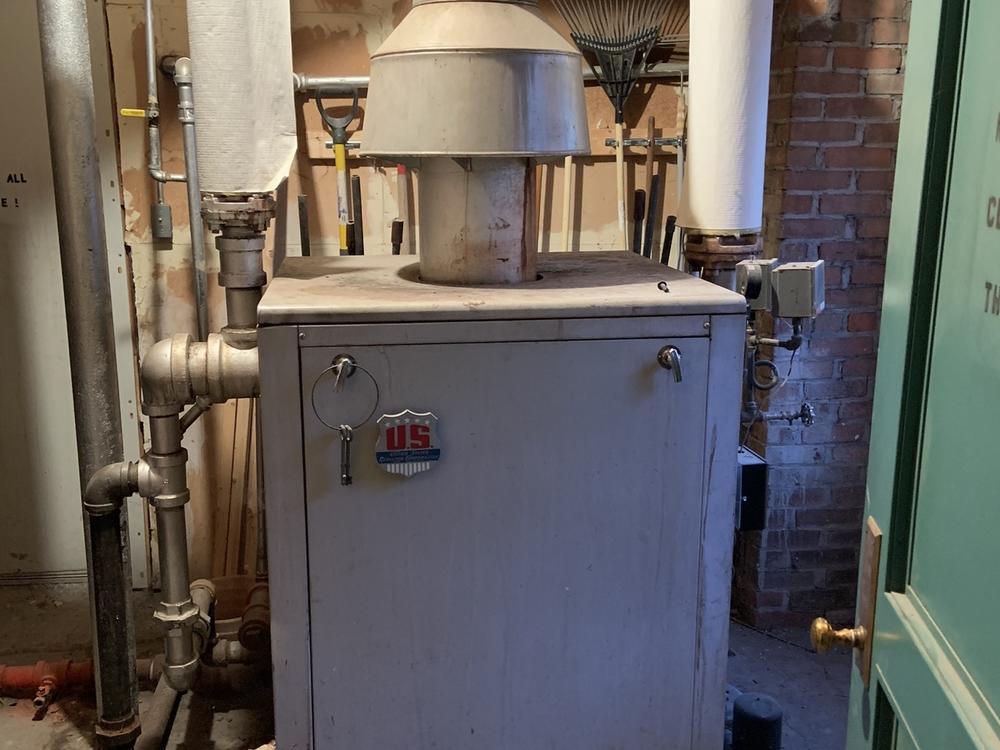 A large natural gas-fired steam boiler nicknamed 