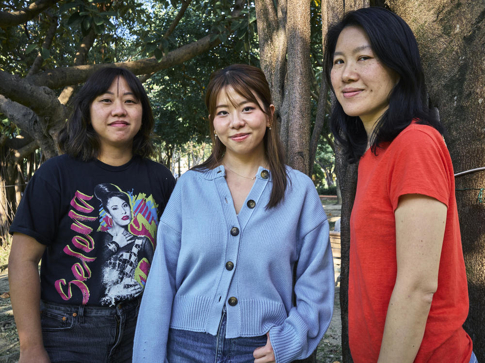 From left: Rosa Tsay Jacobs, Jocelyn Chung and Michelle Kuo in Taipei in January. All three moved to Taiwan after having lived and grown up in the United States.