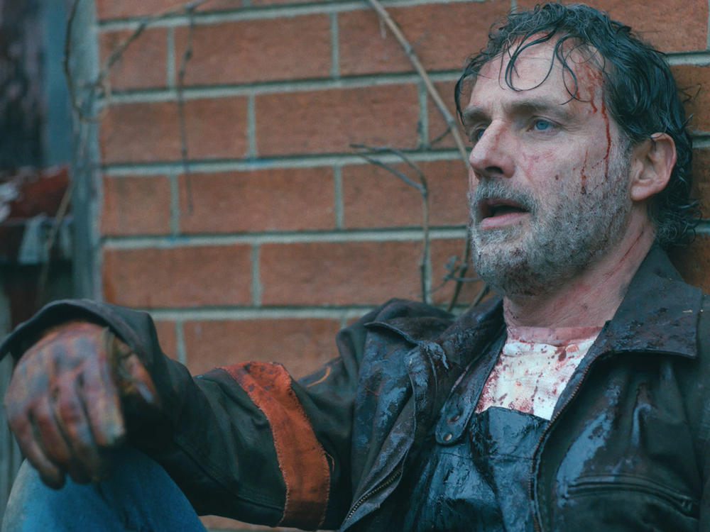 Andrew Lincoln as Rick Grimes on <em>The Walking Dead: The Ones Who Live.</em>