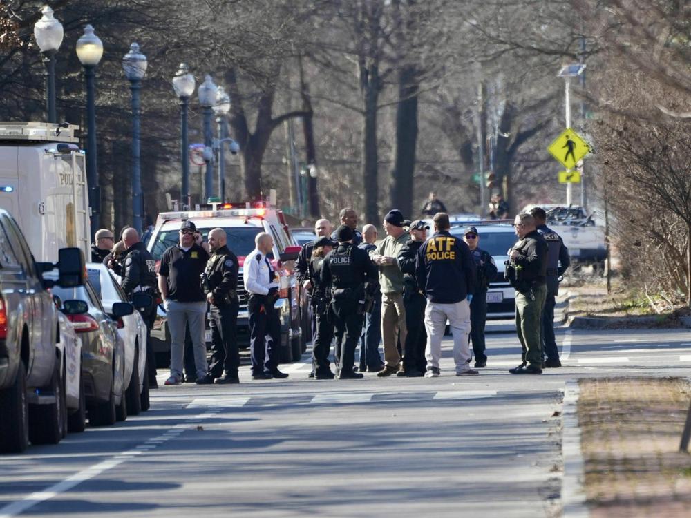 Multiple law enforcement agencies arrived at the Israeli Embassy on Sunday afternoon after a man set himself on fire infront of the building.