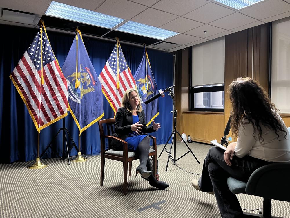 Michigan Secretary of State Jocelyn Benson sat down with <em>Morning Edition</em>'s Leila Fadel in Detroit on Friday, just days ahead of the state's primary.