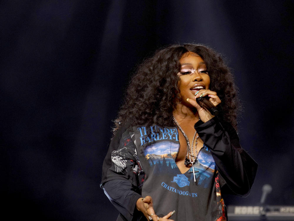 Grammy winner SZA performs onstage at Spotify's Night of Music party at Anaheim Convention Center on June 25, 2022. SZA's<em> Kill Bill </em>is among the new round of songs to be removed from TikTok.