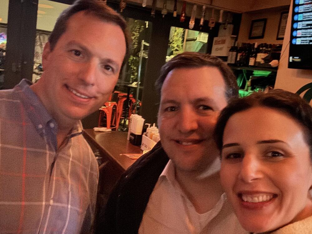From left to right: Shimmy Messing, Rachi Messing and Stefanie Bier during the Legalweek conference this year.
