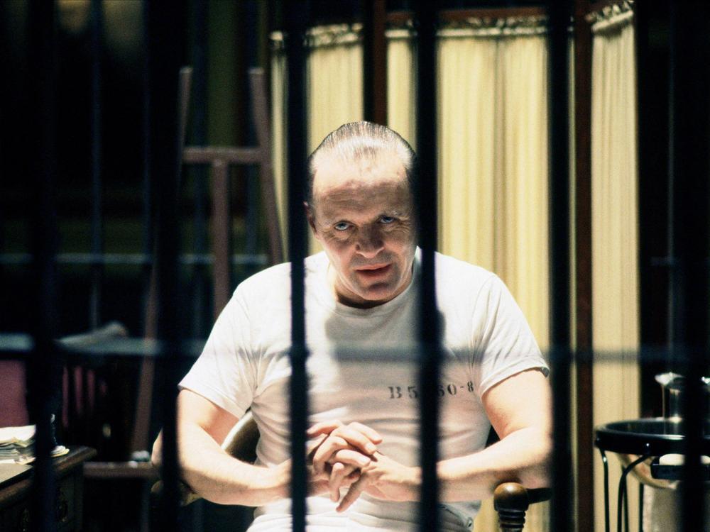 Anthony Hopkins as Hannibal Lecter in <em>Silence of the Lambs</em>.