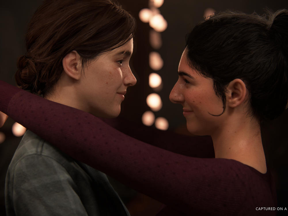 Ellie and Dina from Naughty Dog's The Last of Us 2.