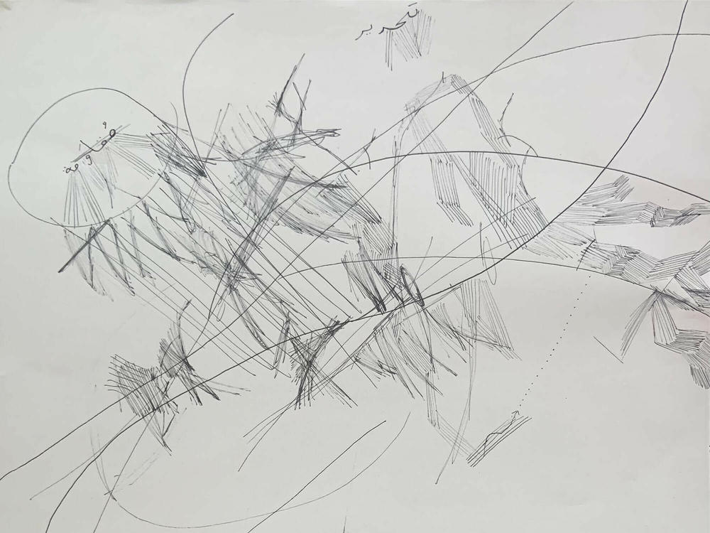 An excerpt of interdisciplinary artist Muyassar Kurdi's graphic score for <em>A Lullaby for the Children of the Sun.</em>