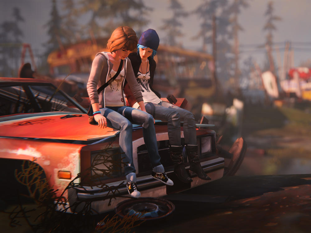 Max Caulfield and Chloe Price from the video game <em>Life is Strange</em>.