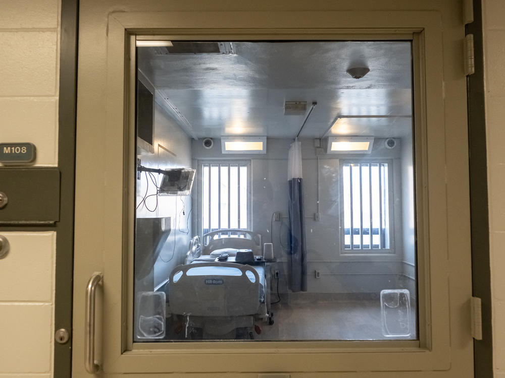 One of the cells in the Transitional Care Unit at the Minnesota Correctional Facility at Oak Park Heights.