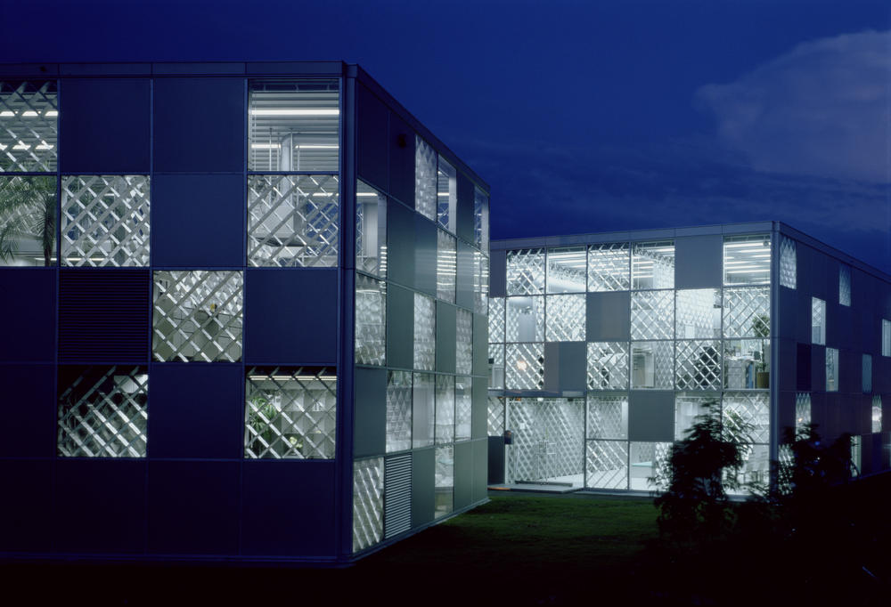 Ecoms House, 2004, in Tosu, Japan, shows off aluminum as an efficient building material.