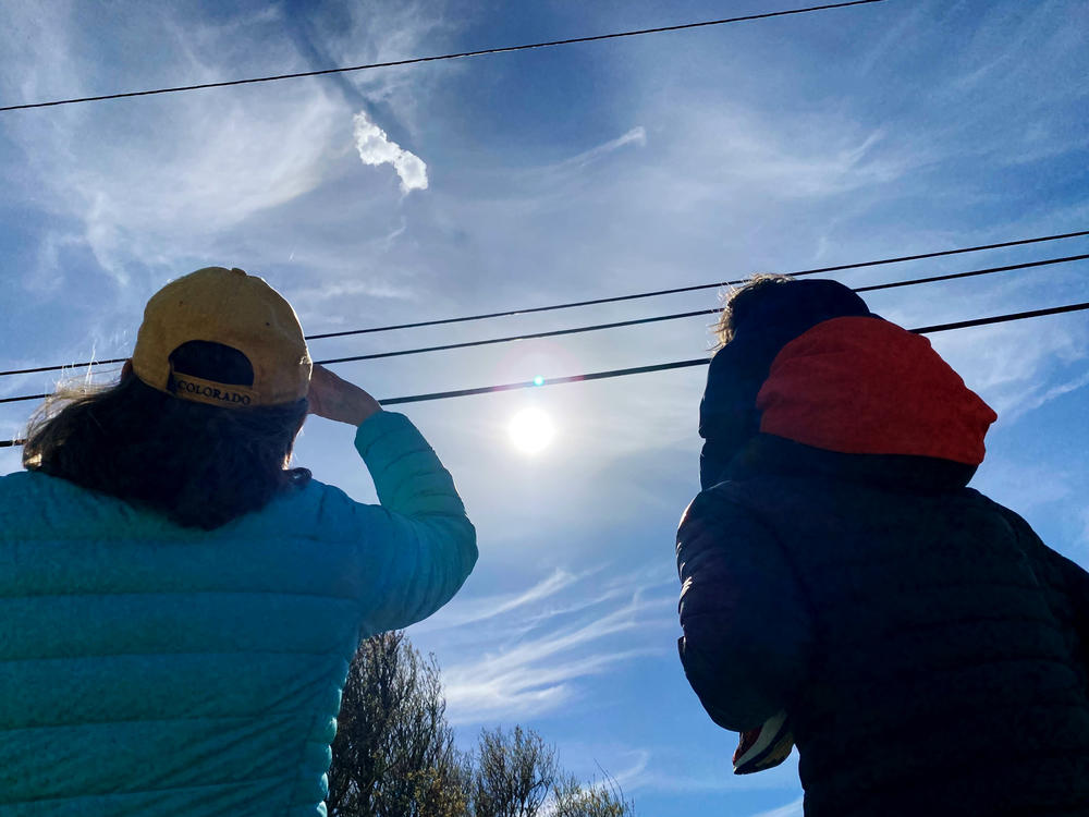 People turned to the sky to watch a rocket launch Monday afternoon in California. One of the satellites deployed into space will help scientists understand where methane emissions occur in the oil industry.
