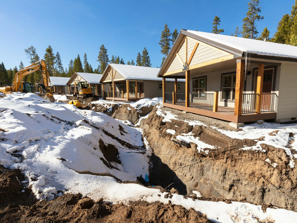 Yellowstone National Park employee housing that opened in 2022 under construction