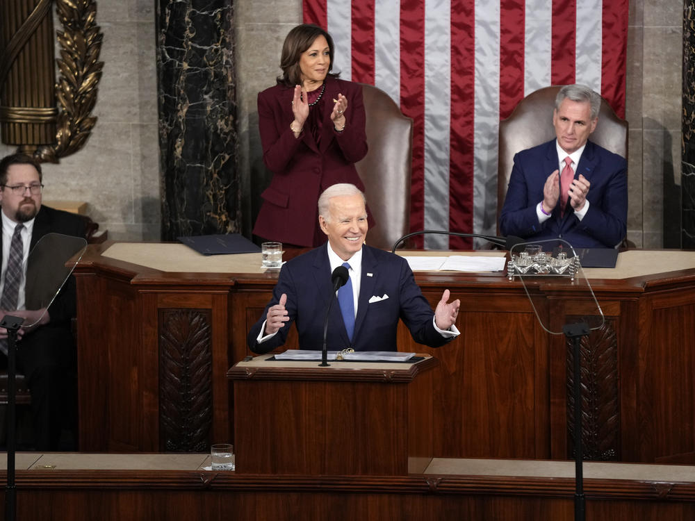 President Biden had a big moment during his 2023 State of the Union address where he sparred with Republicans. He's been talking about it ever since.