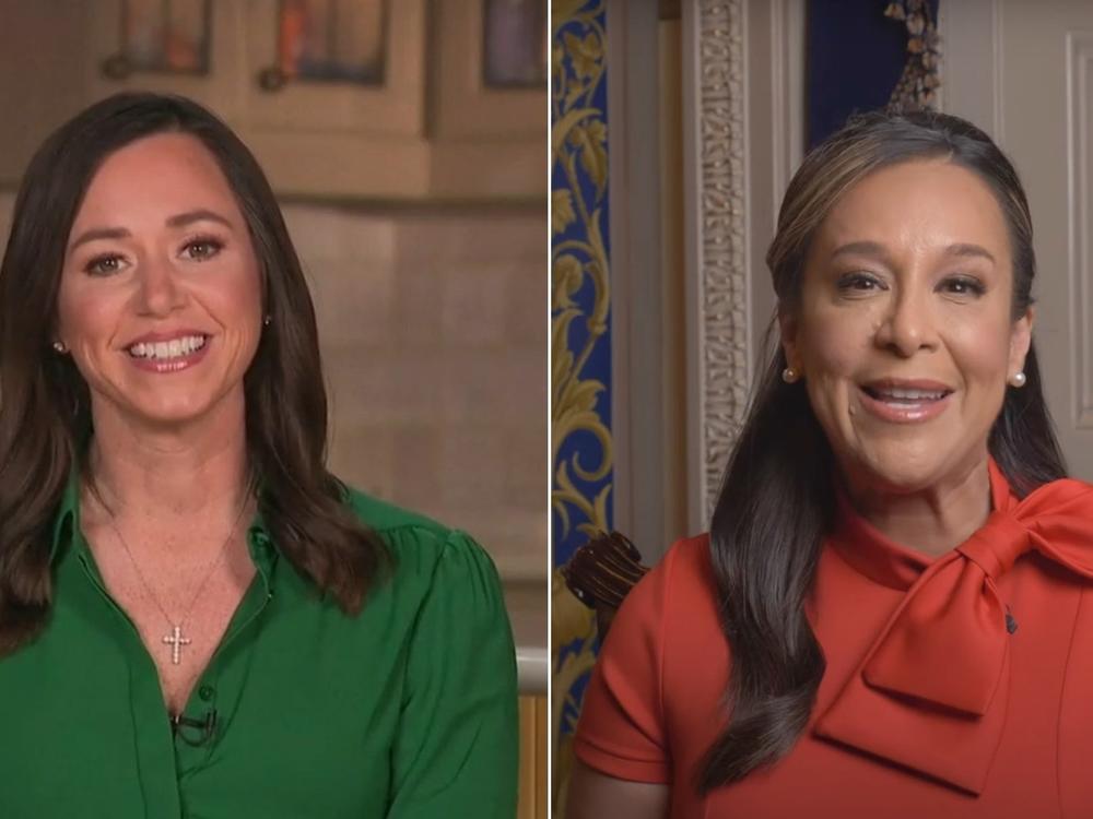 Alabama GOP Sen. Kate Britt, left, and Texas Rep. Mónica De La Cruz delivered rebuttals to President Biden's State of the Union.