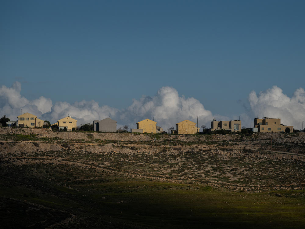 An Israeli settlement in the South Hebron Hills region of the occupied West Bank.