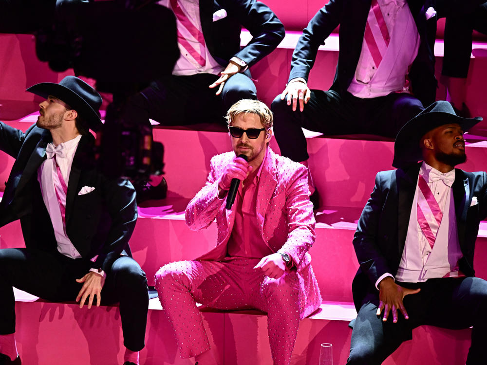 Ryan Gosling performs 