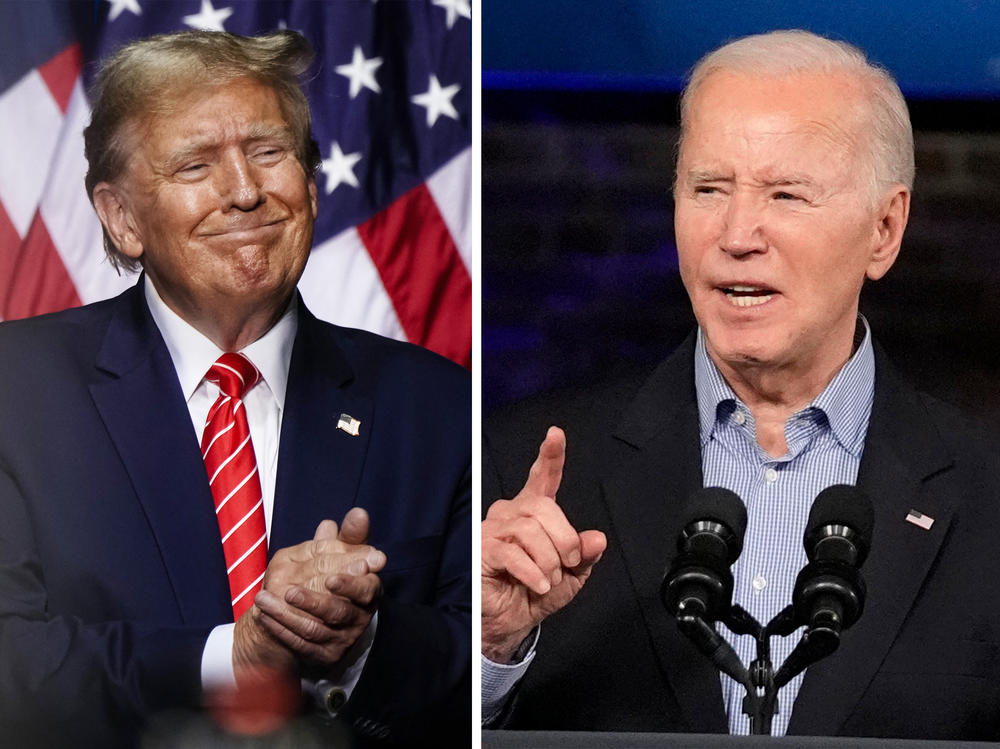 Former President Donald Trump and President Joe Biden unofficially kicked off the general election campaign with rallies in Georgia Saturday, March 9, 2024.