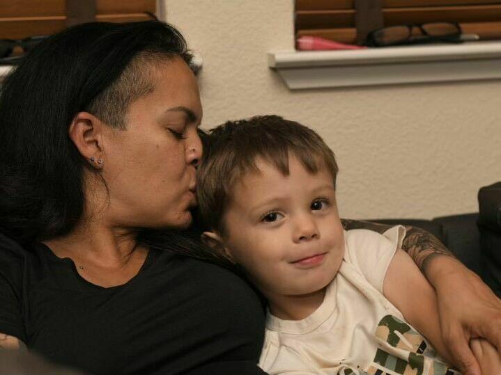 Miriam McDonald spends time with her 4-year-old son, Nico. McDonald struggled to get care for postpartum depression at Kaiser Permanente, an experience that would eventually lead to significant policy changes by the health care provider.