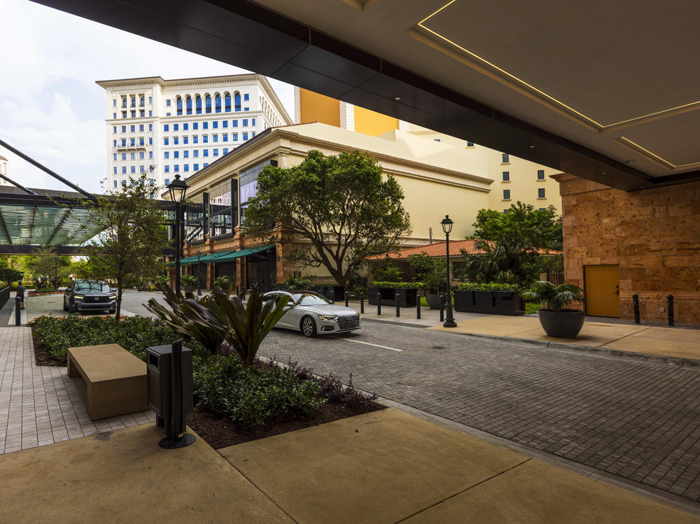 Orlando Capote's small home is in the middle of a million-square-foot complex, surrounded on all sides by parking garages, office buildings and a 14-story hotel.
