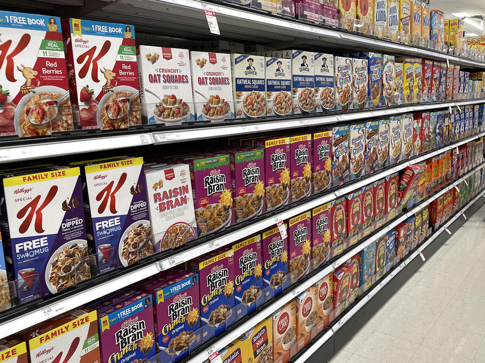 The cereal aisle at a store in San Rafael, California.  Manufacturers have been using 