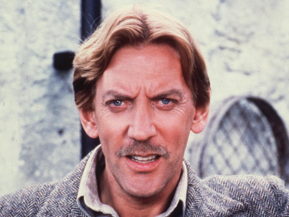 Donald Sutherland pictured in the 1970s.