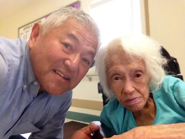 Mas Masumoto (left) and Shizuko Sugimoto in 2013.