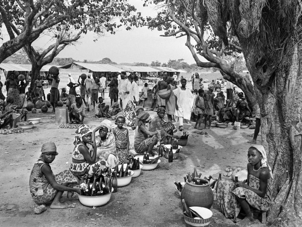 Bottles of Coca-Cola are sold at a market in Northern Cameroon.