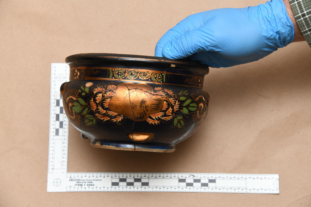 A bowl recovered by the FBI Boston Division.