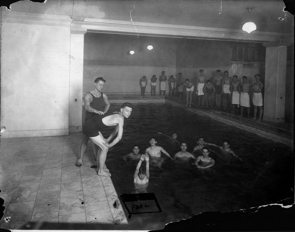 Swimming at New York's Young Men's Hebrew Association (YMHA) in 1911. The YMHA eventually became The 92nd Street Y, New York, a cultural force that hasn't lost its community center vibe.