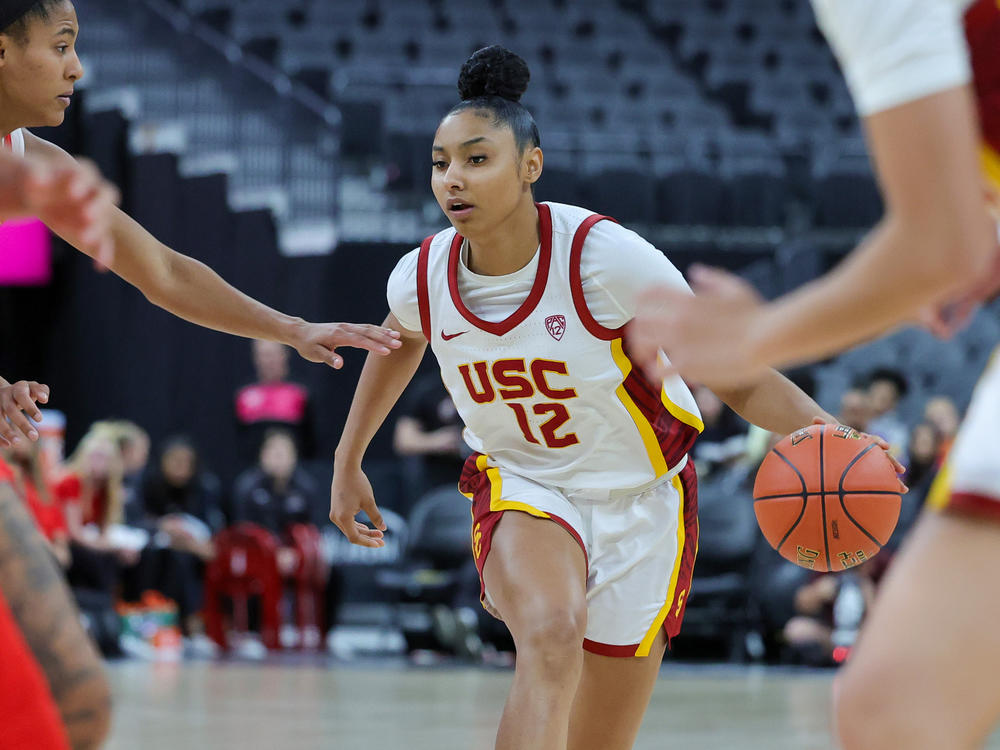 JuJu Watkins, the star freshman who has helped lead the resurgence of USC's women's team.