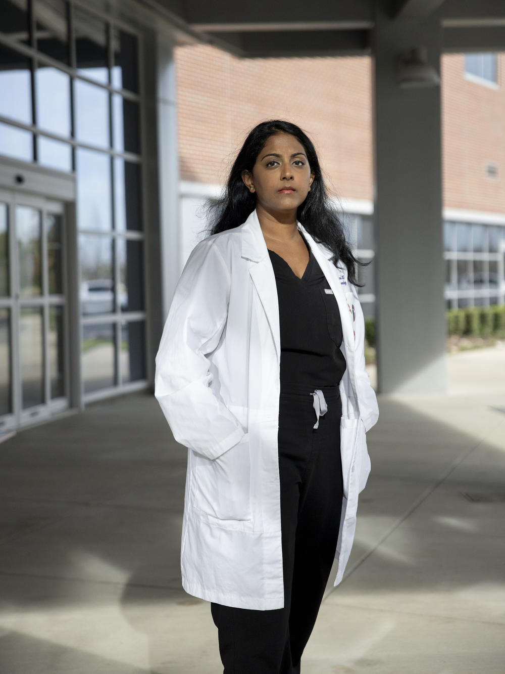 Sukhavasi, photographed in Baton Rouge, La. Monday, March 18, 2024, had a patient in her first trimester who came to the hospital bleeding and in pain. The patient wanted an abortion procedure called dilation and curettage, or D&C. 