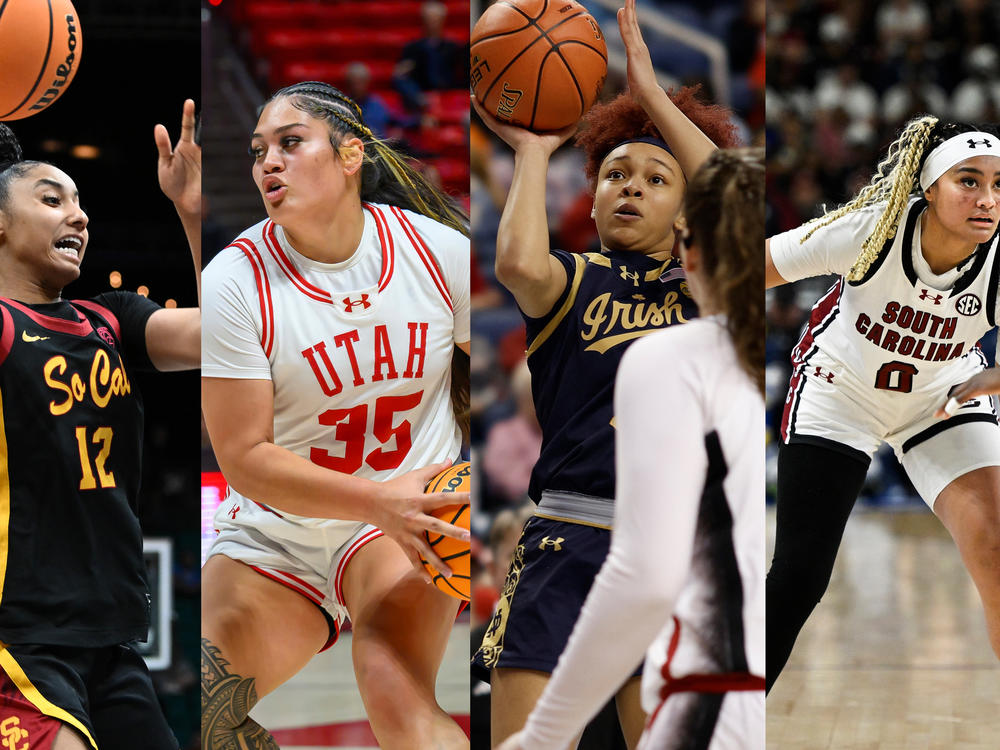 From left: JuJu Watkins, Alissa Pili, Hannah Hidalgo and Te-Hina Paopao.