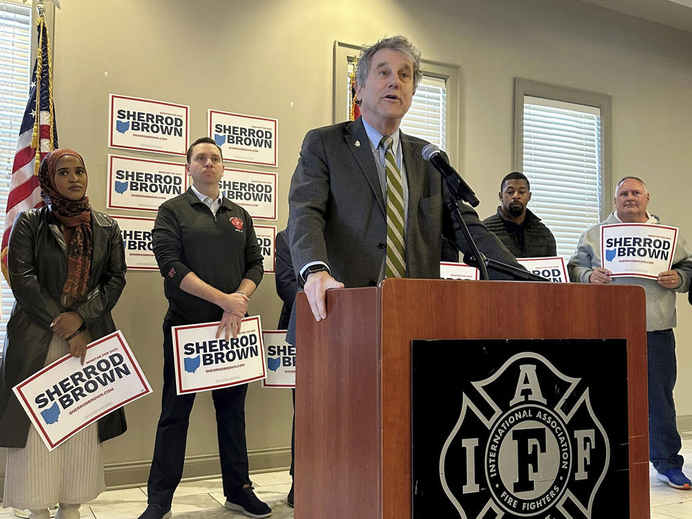 U.S. Sen. Sherrod Brown, D-Ohio, kicked off his re-election campaign in Columbus, Ohio on  Dec. 15, 2023.