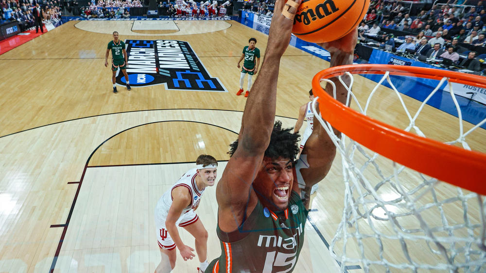 The University of Miami Hurricanes (mascot: Sebastian the Ibis) played the University of Indiana Hoosiers (no mascot at all) during the second round of the NCAA men's tournament in 2023. The Hurricanes won, just saying.