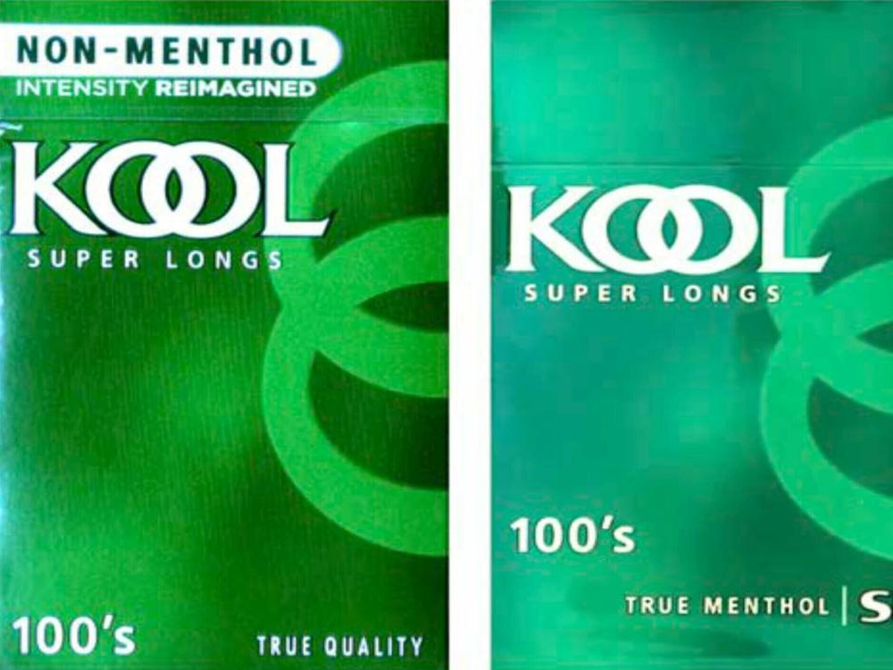 The packaging on Kool brand's 