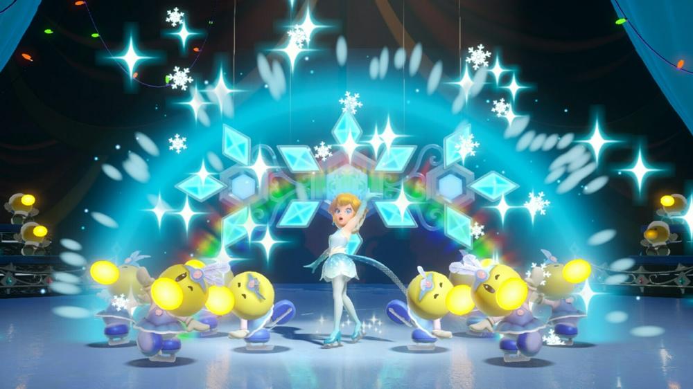 Peach can't just fight and jump; she can also sing and dance!