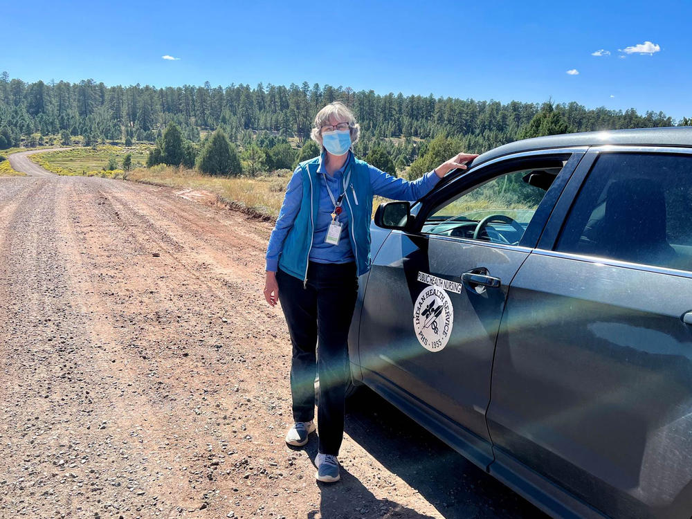 Melissa Wyaco supervises about two dozen public health nurses who search for patients across the Navajo Nation who have tested positive for or have been exposed to syphilis.