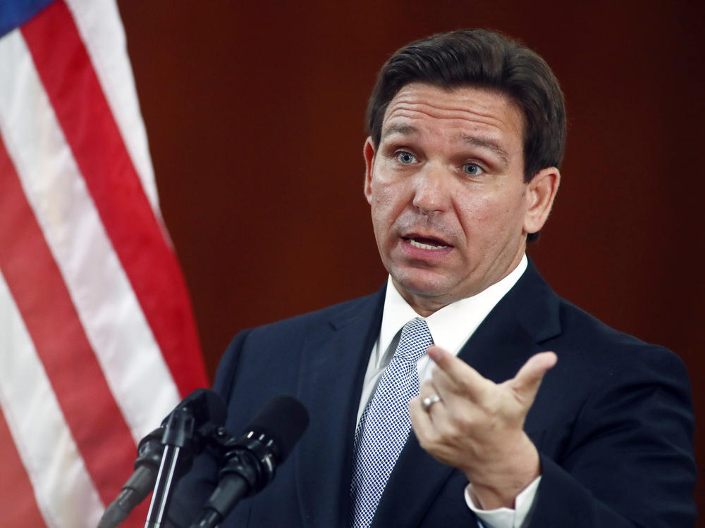 Florida Gov. Ron DeSantis says he's sending law enforcement officers and Guard troops because 