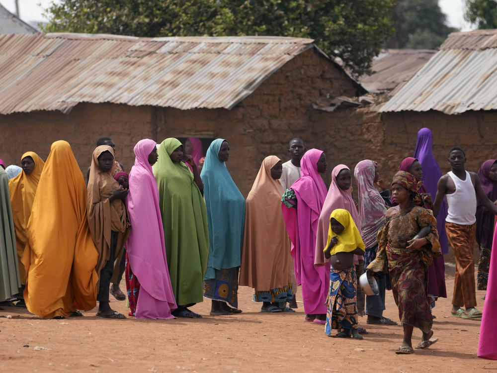 Parents wait for news about the kidnapped LEA Primary and Secondary School Kuriga students in Kuriga, Kaduna, Nigeria, on March 9, 2024. Nearly 300 schoolchildren abducted from their school in northwest Nigeria's Kaduna state have been released, the state governor said Sunday, March 24, more than two weeks after the children were seized from their school.
