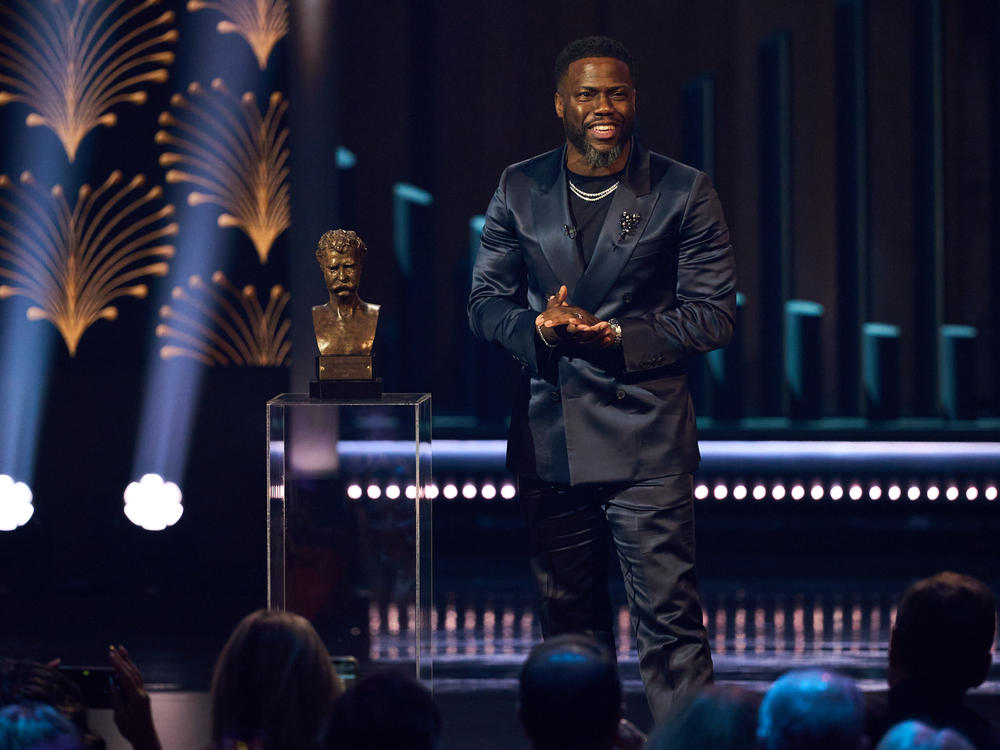 Kevin Hart received the 25th annual Mark Twain Prize for American Humor at The Kennedy Center in Washington, D.C. on March 24th, 2024.